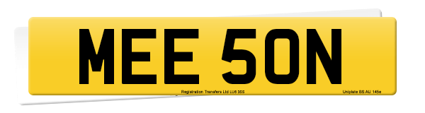 Registration number MEE 50N